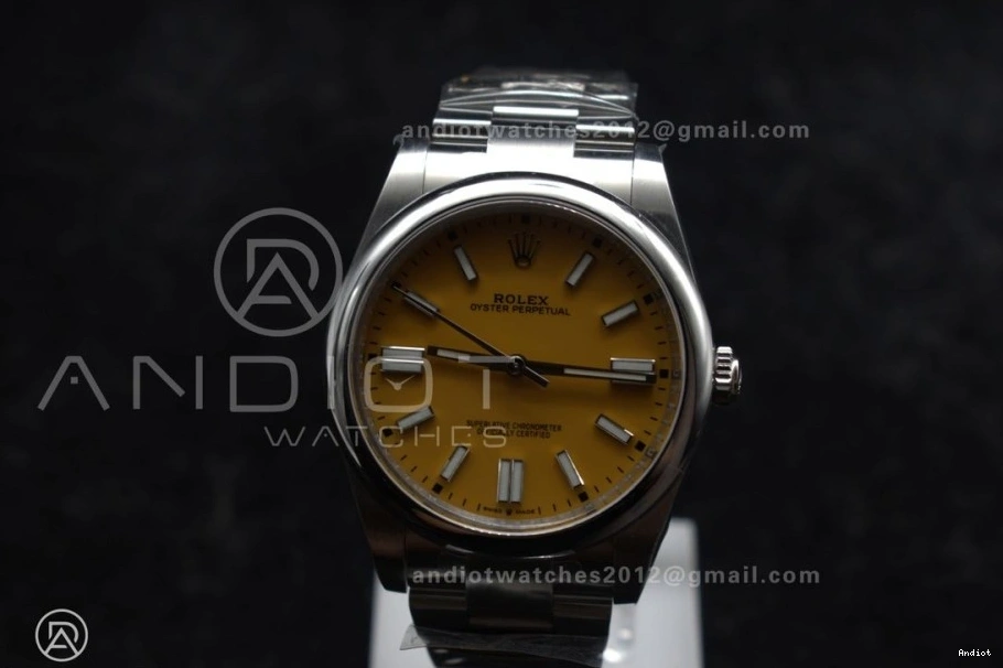 904L Best 41mm Clean Yellow VR3230 Perpetual Edition Oyster Steel 124300 Dial 1:1 1112